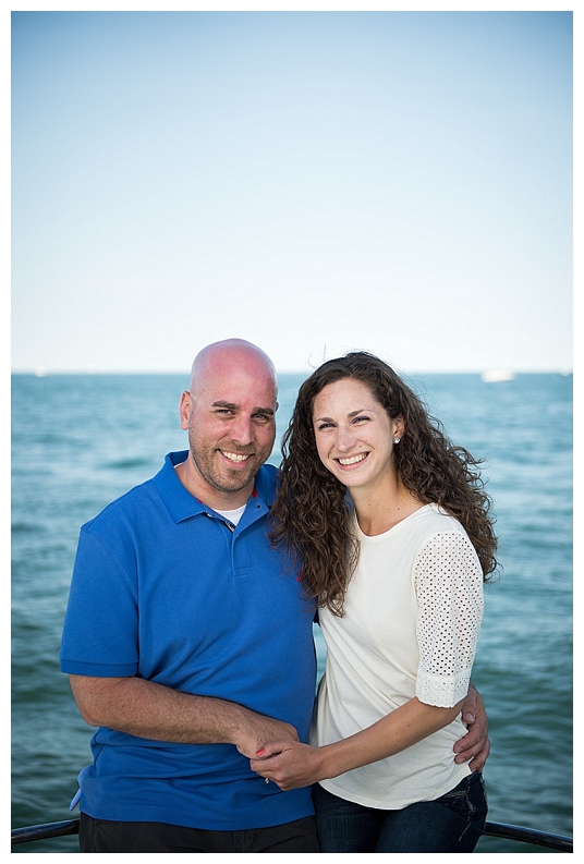 Engagement session on the water boat