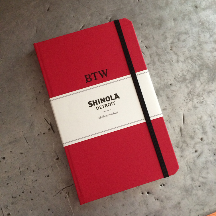Shinola red notebook