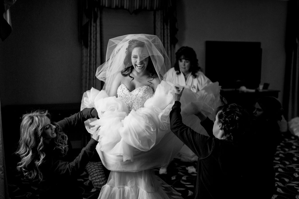 Bridal prep at the Dearborn Inn