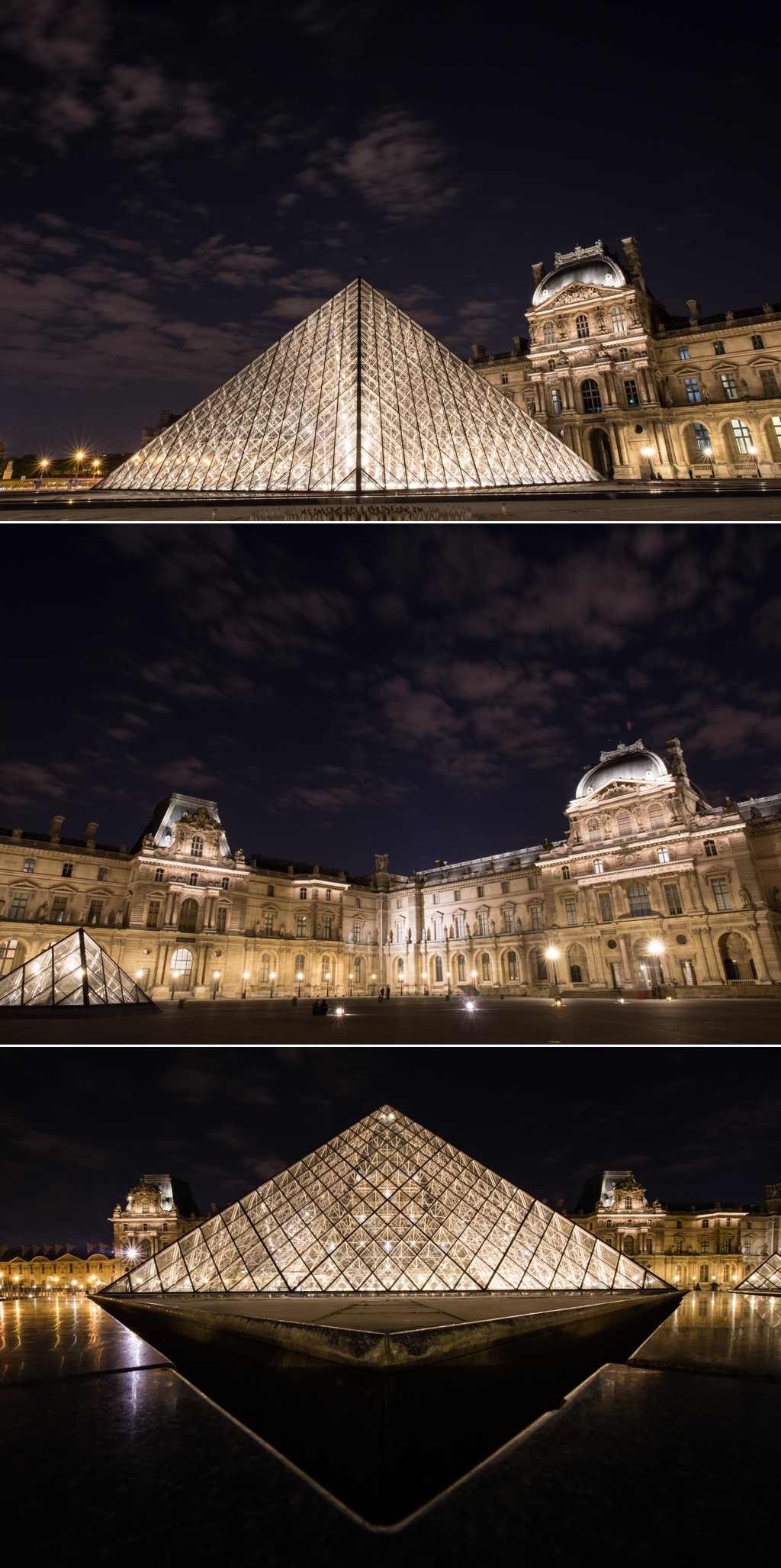 Louvre Museum at night 