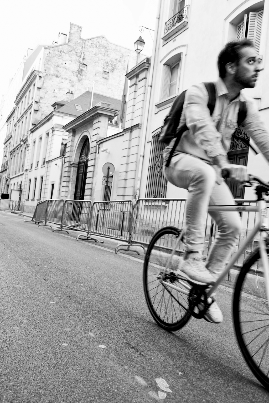Paris street photography biker