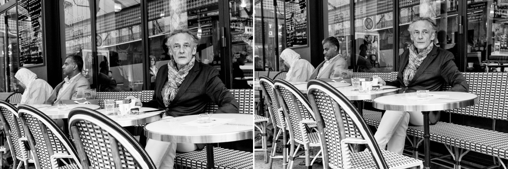 Paris street photography cafe