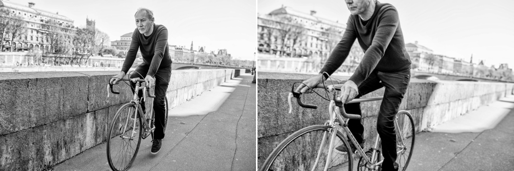 Paris street photography biker