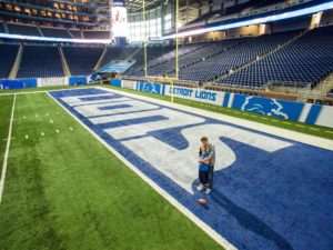 Detroit Lions Ford Field Engagement Session