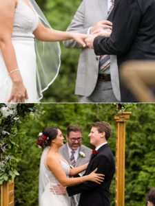 Intimate backyard wedding