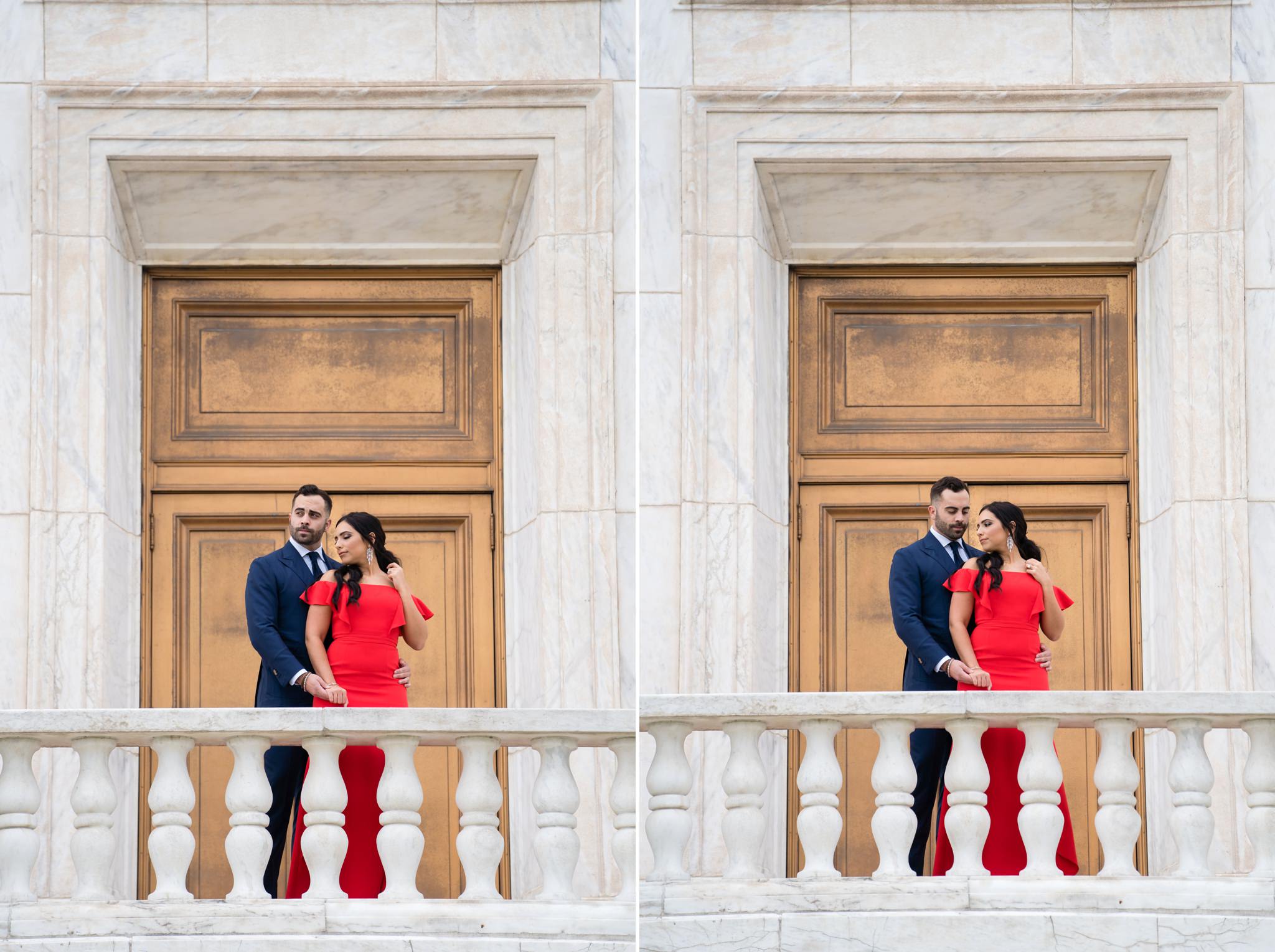 Engagement session at the Detroit Institute of Art 