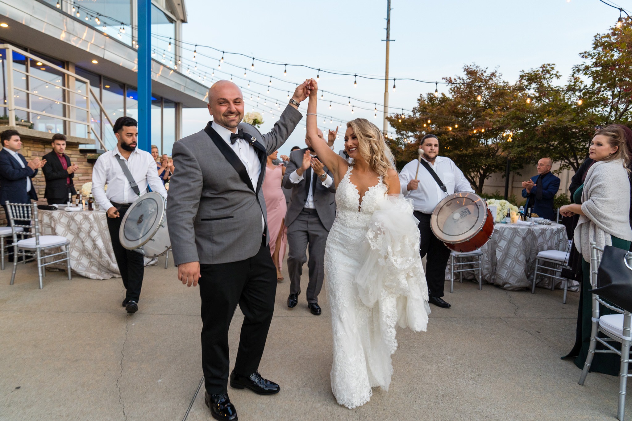 wedding at Roostertail Detroit