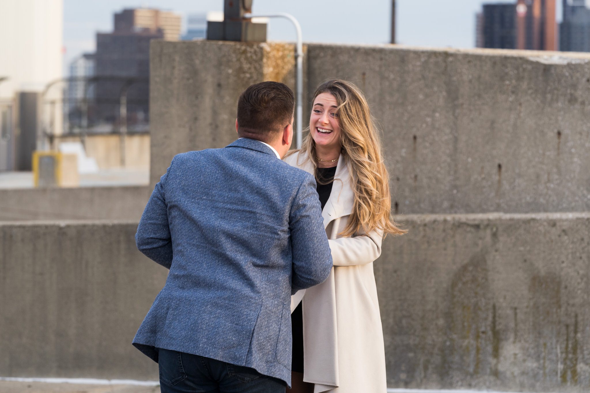 rooftop proposal in Detroit