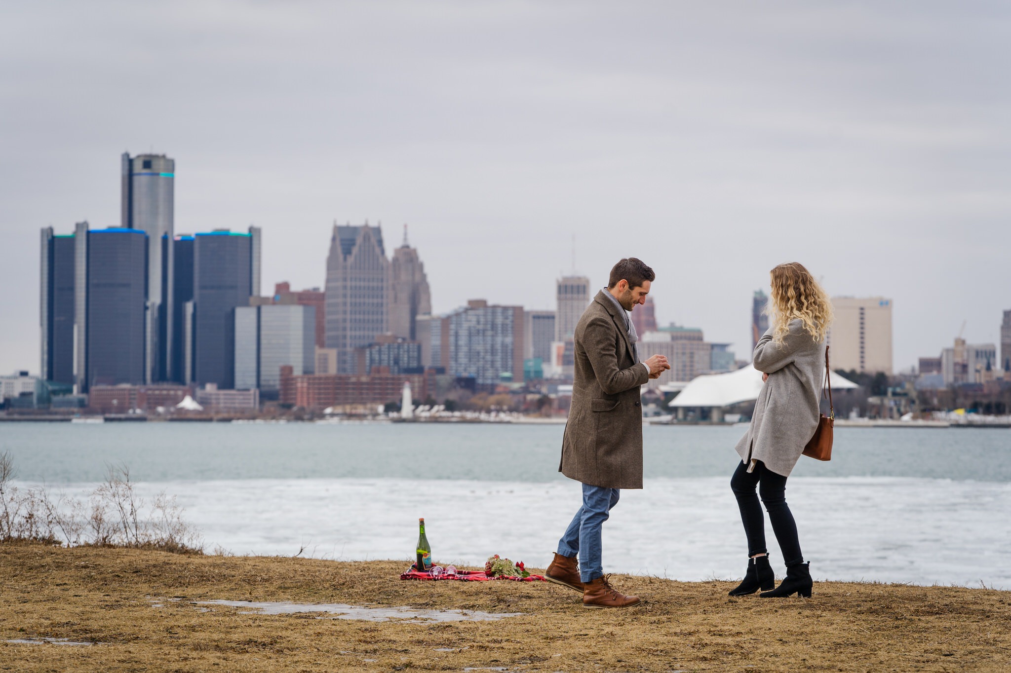 Valentine's Day proposal on Belle Isle