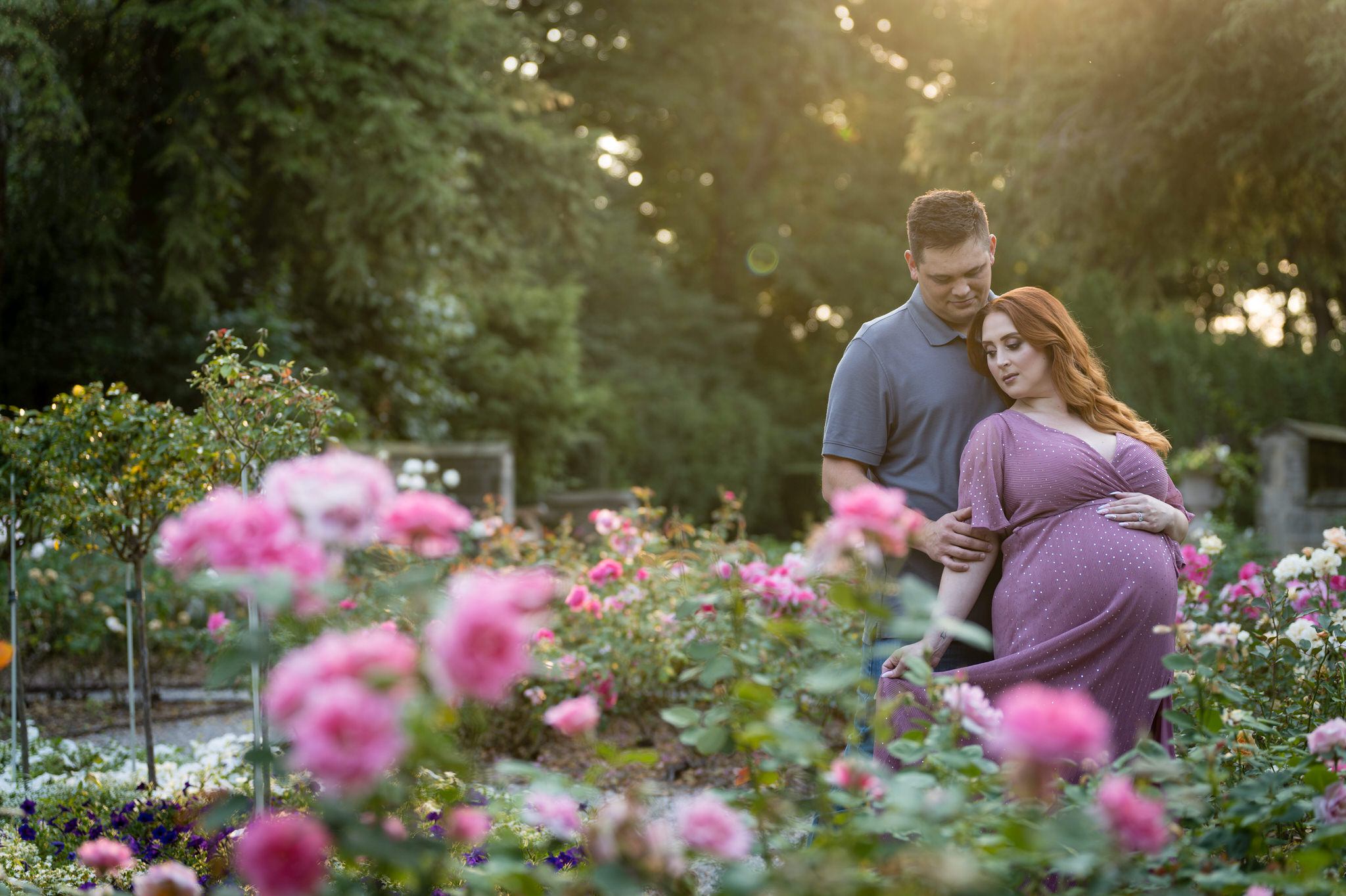 A maternity session at Edsel Ford by Brian Weitzel Photography.