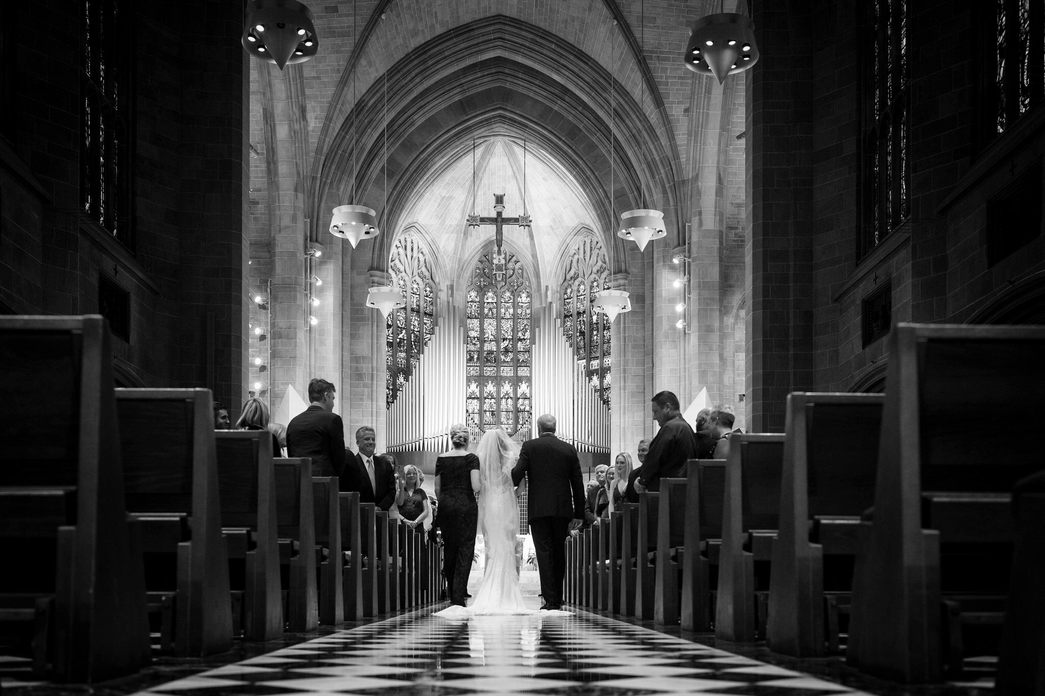 Cathedral of the Most Blessed Sacrament wedding. 
