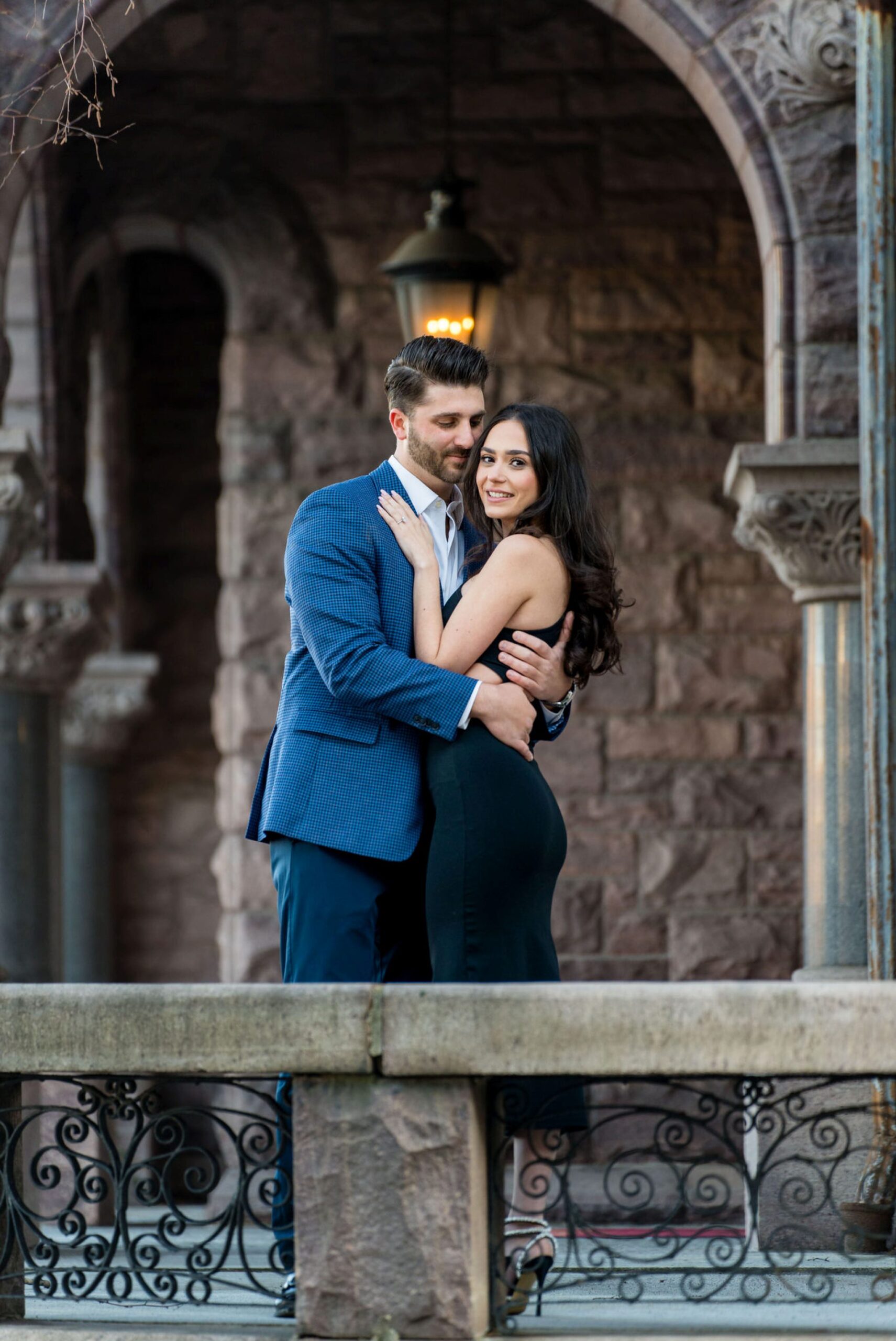 Engagement photos at the Whitney in Detroit