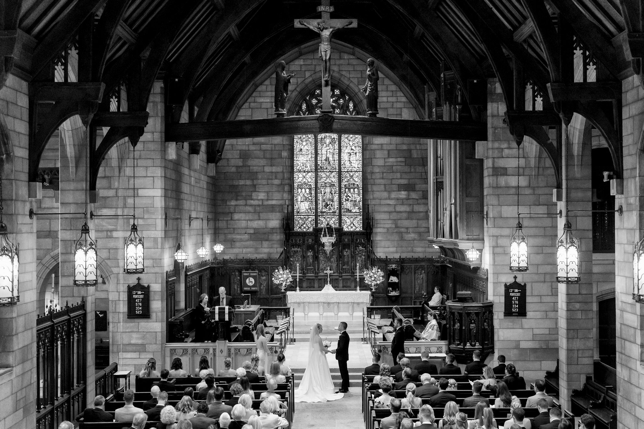 Christ Church Grosse Pointe wedding ceremony.  