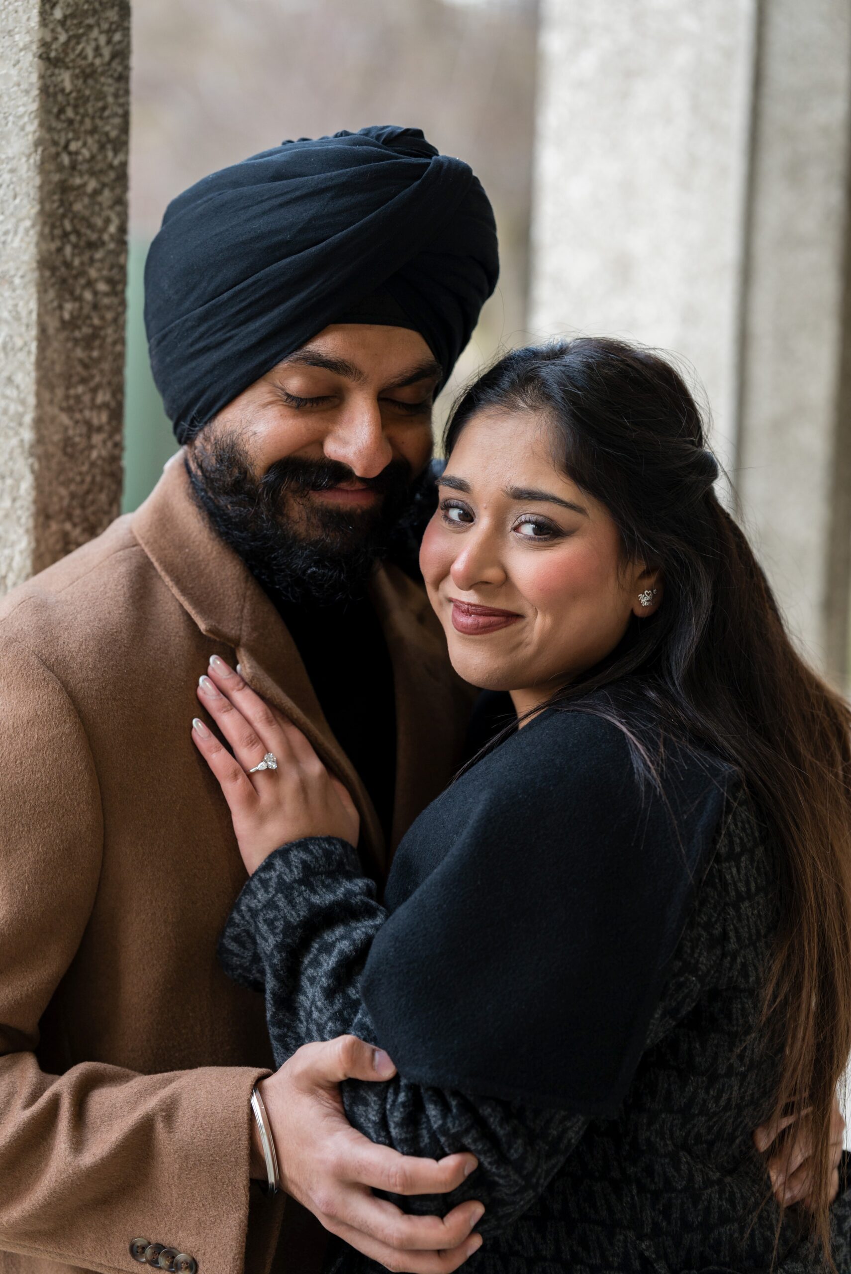 A Sikh engagement session in Detroit.