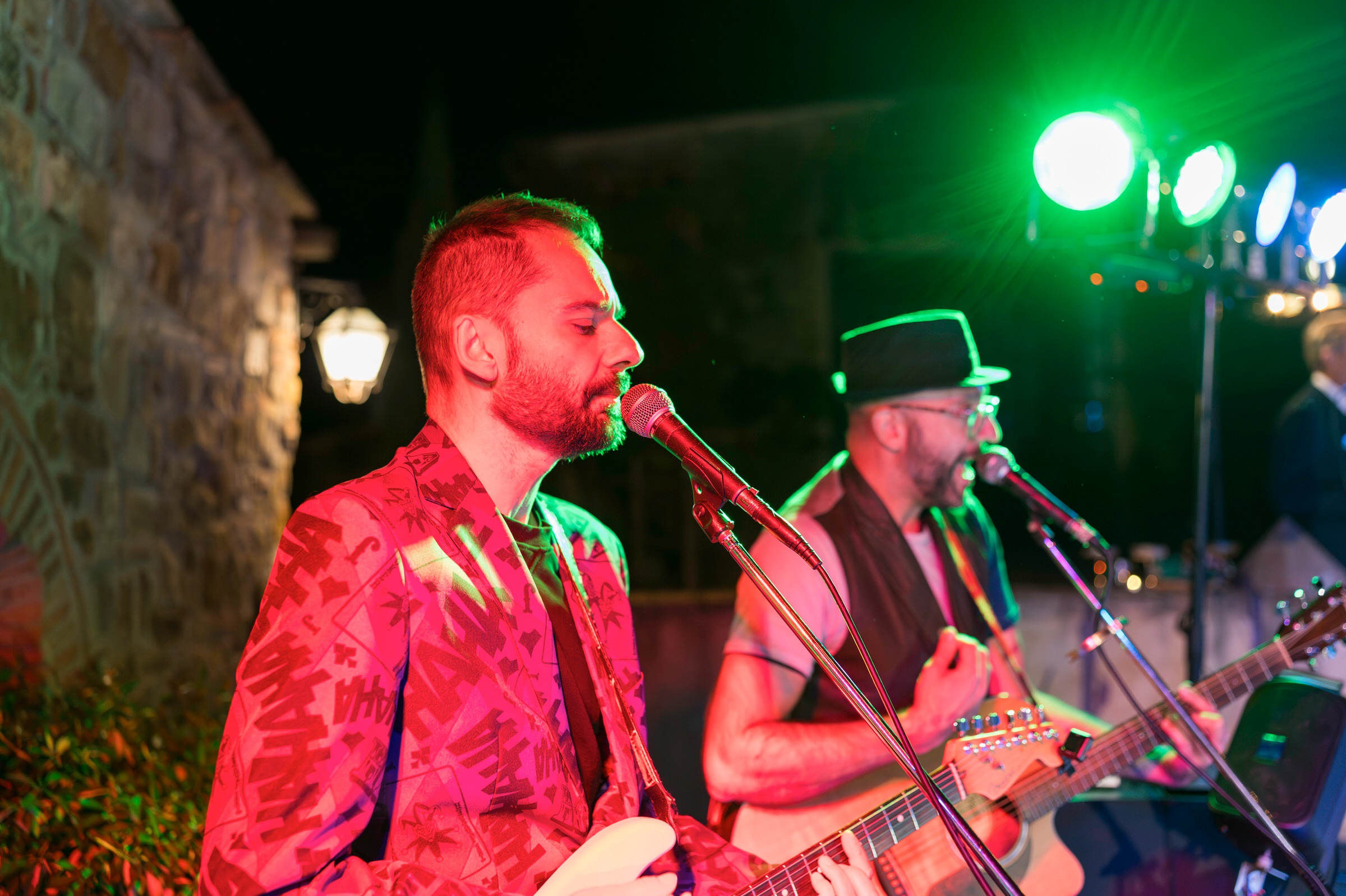 Live band during Quercia al Poggio wedding