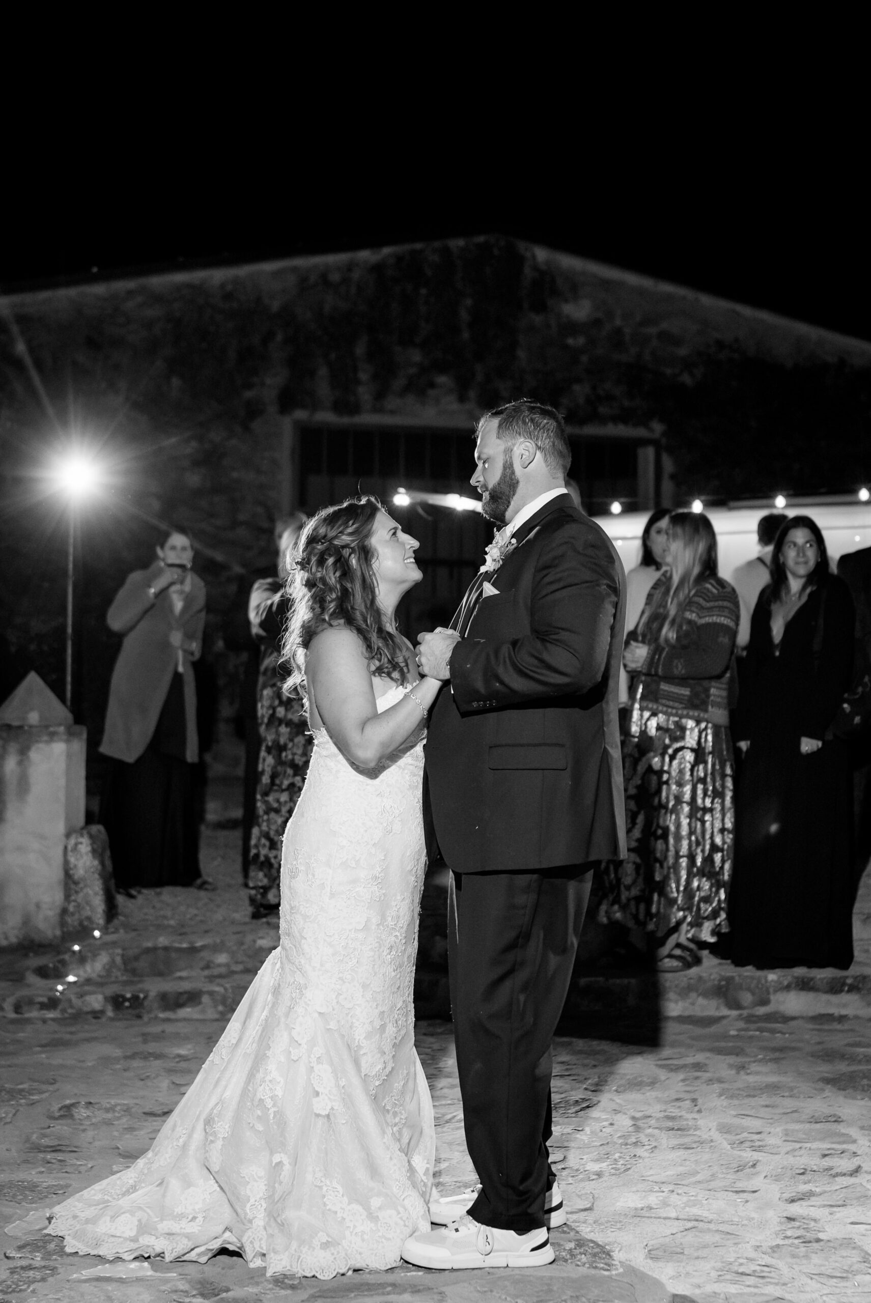 Bride and grooms first dance during Quercia al Poggio wedding