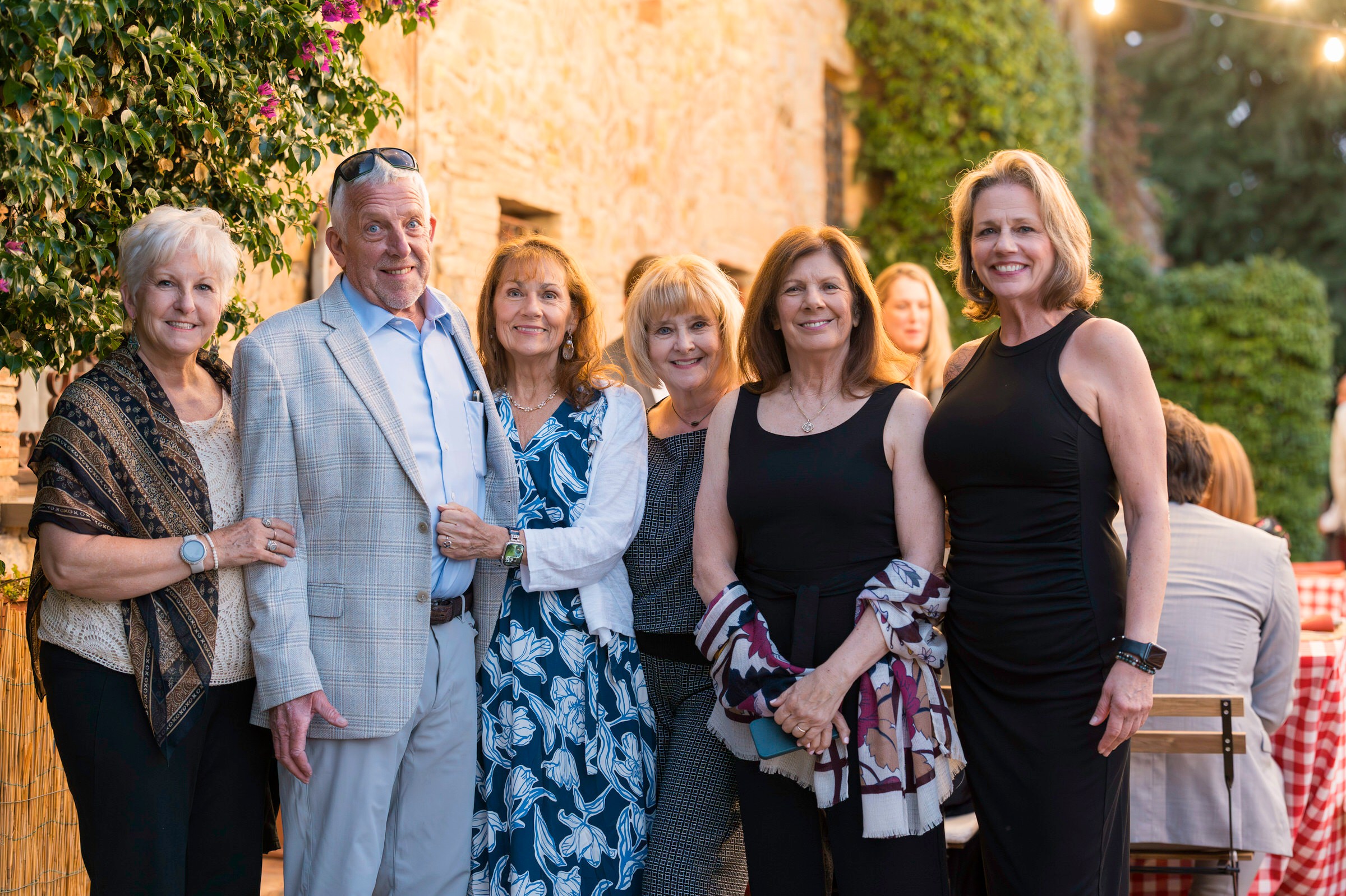Friends gather at Welcome Party at Quercia al Poggio 