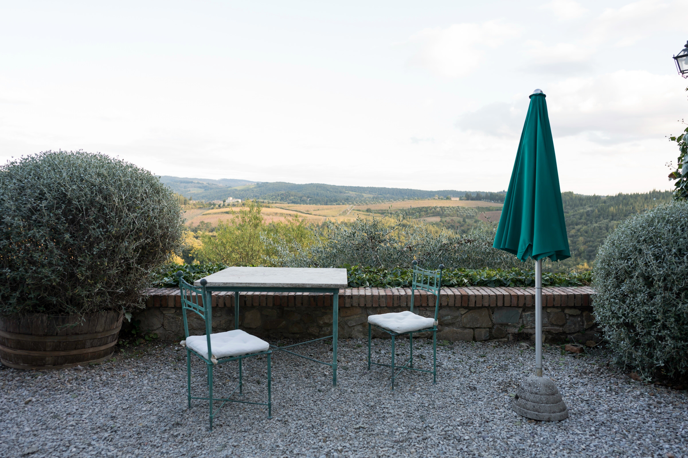 View from Welcome Party at Quercia al Poggio 