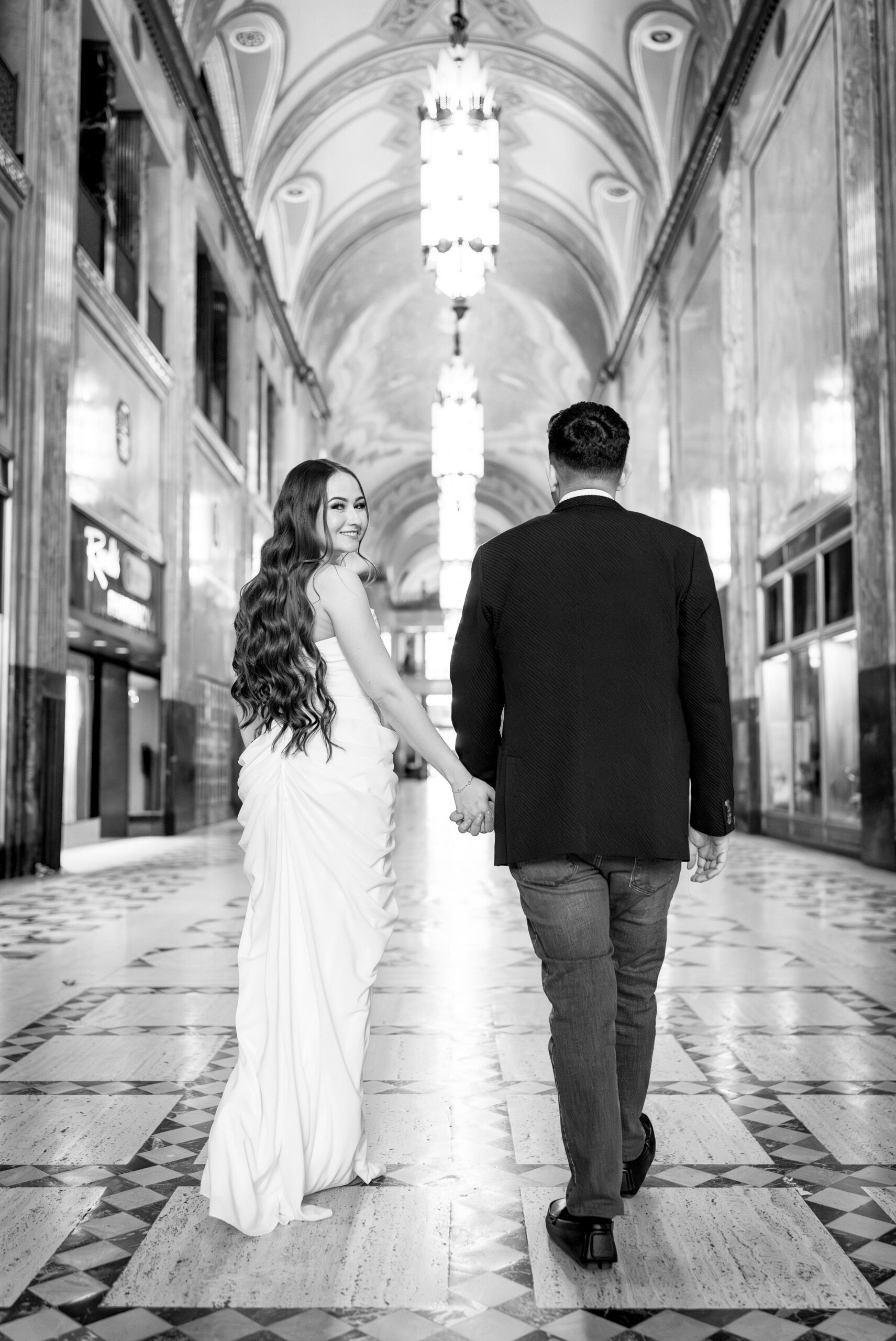 Engagement Session at Fisher Building