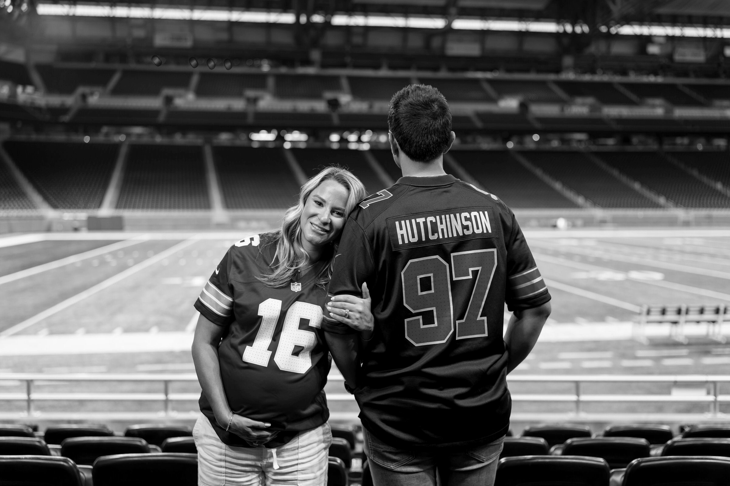 Maternity Session at Ford Field