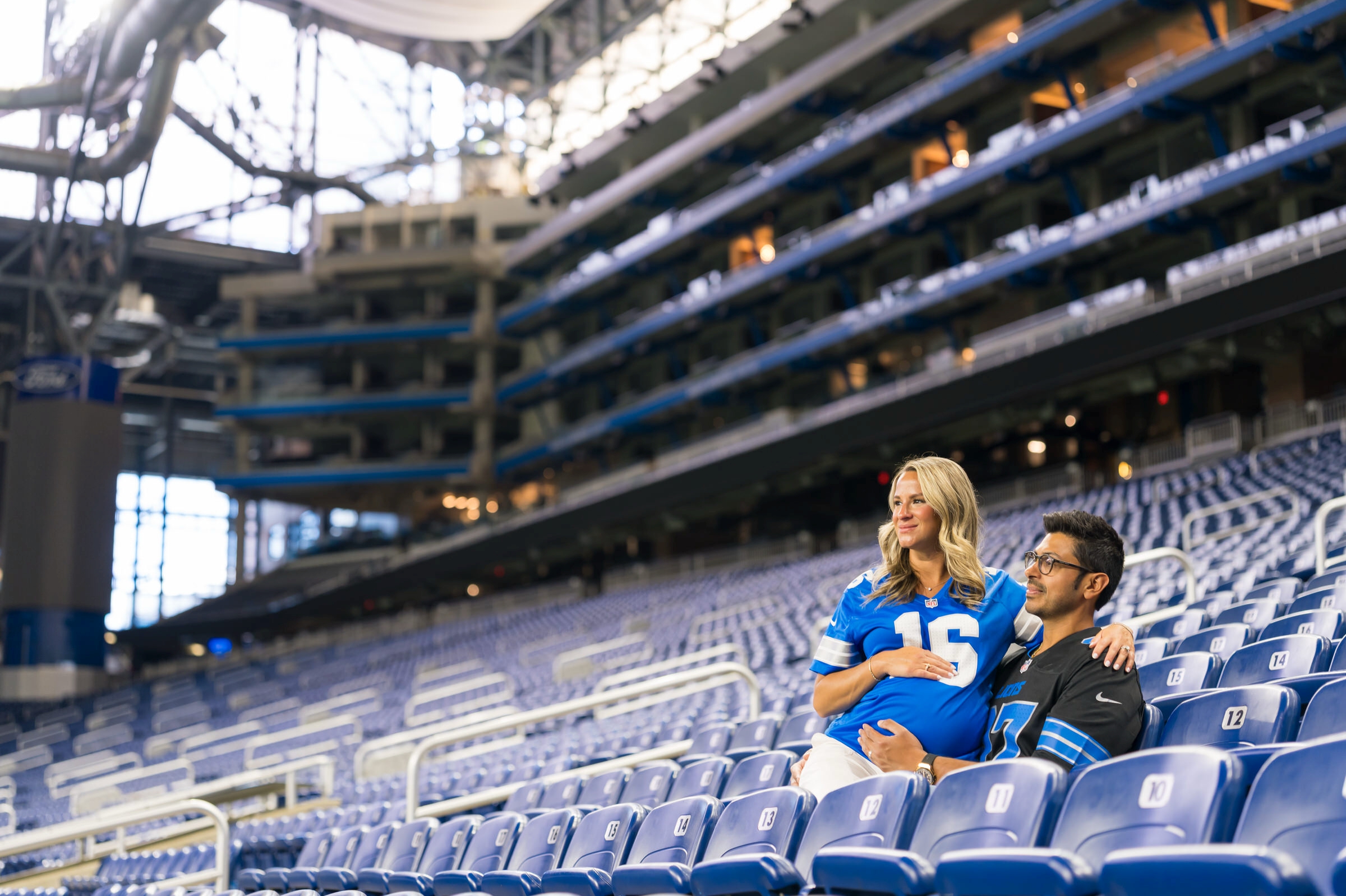 Maternity Session at Ford Field