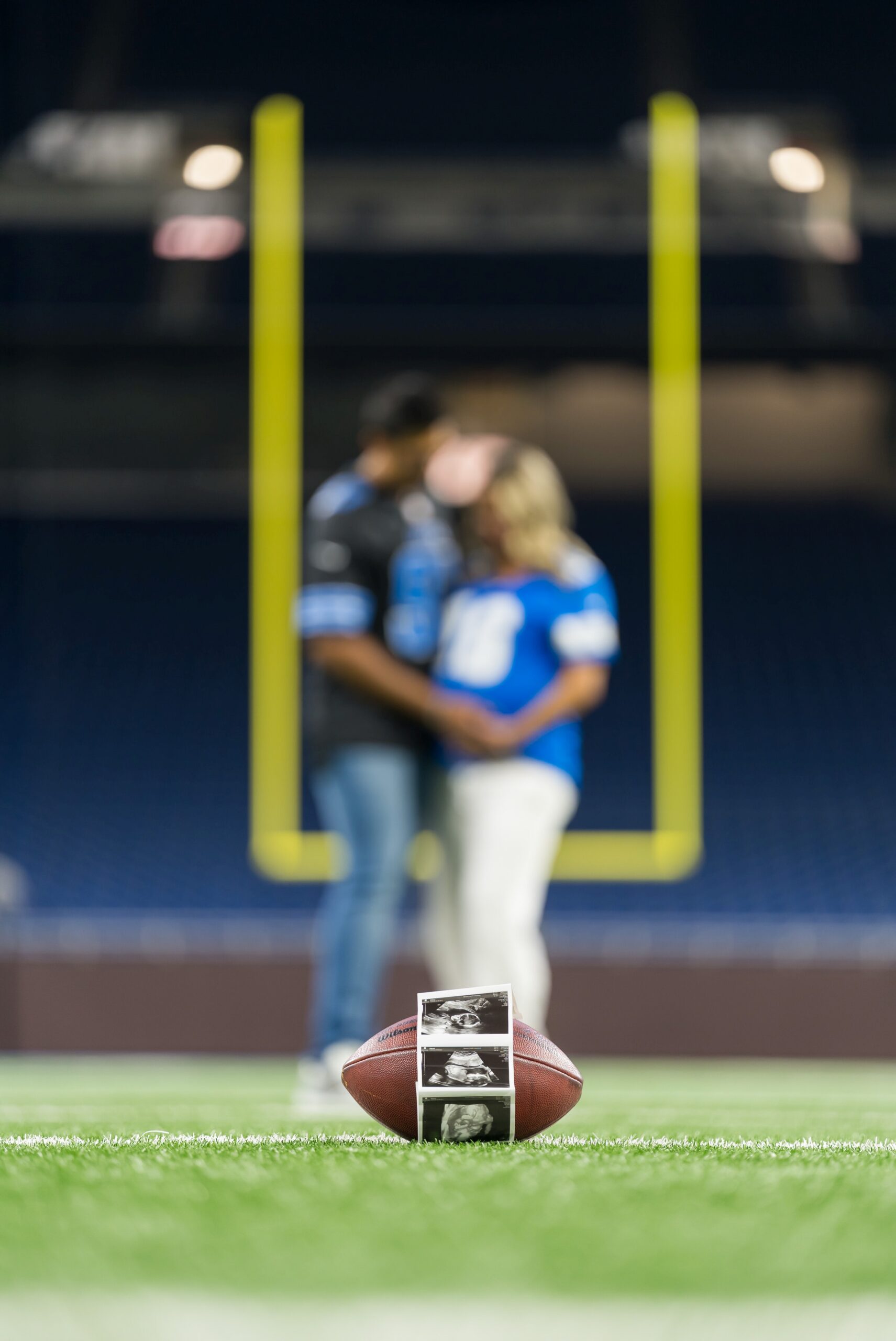 Maternity Session at Ford Field