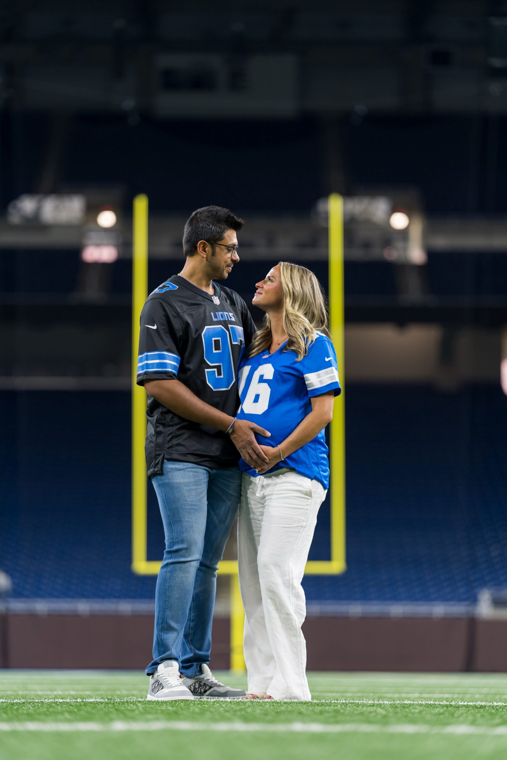 Maternity Session at Ford Field