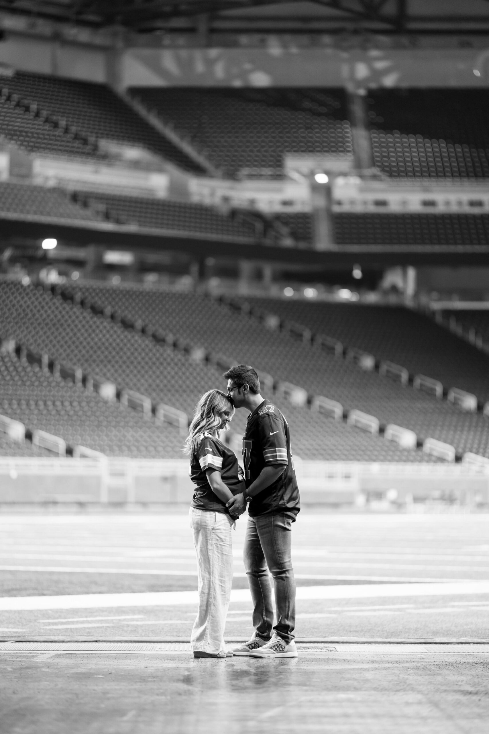 Maternity Session at Ford Field