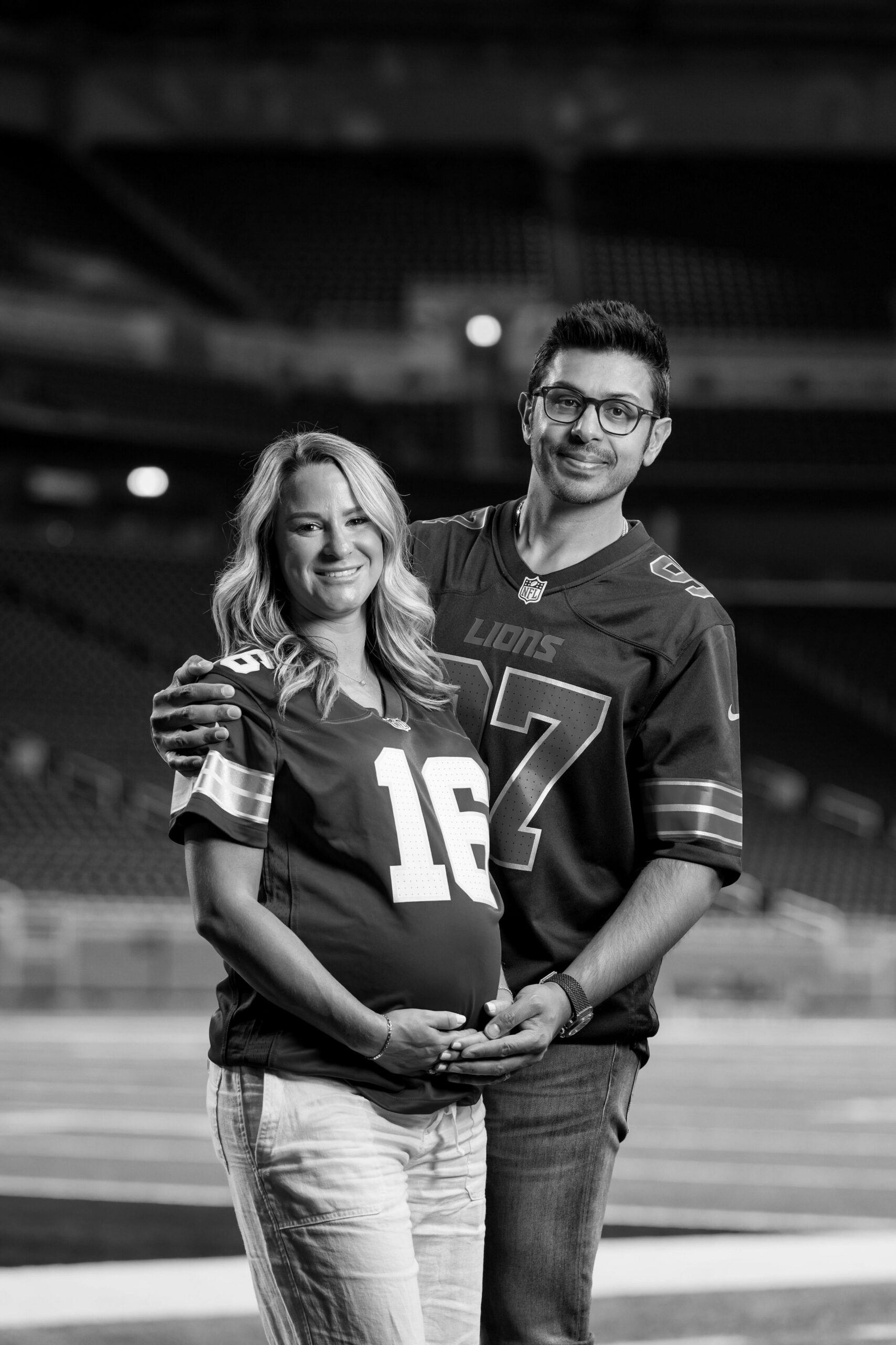 Maternity Session at Ford Field