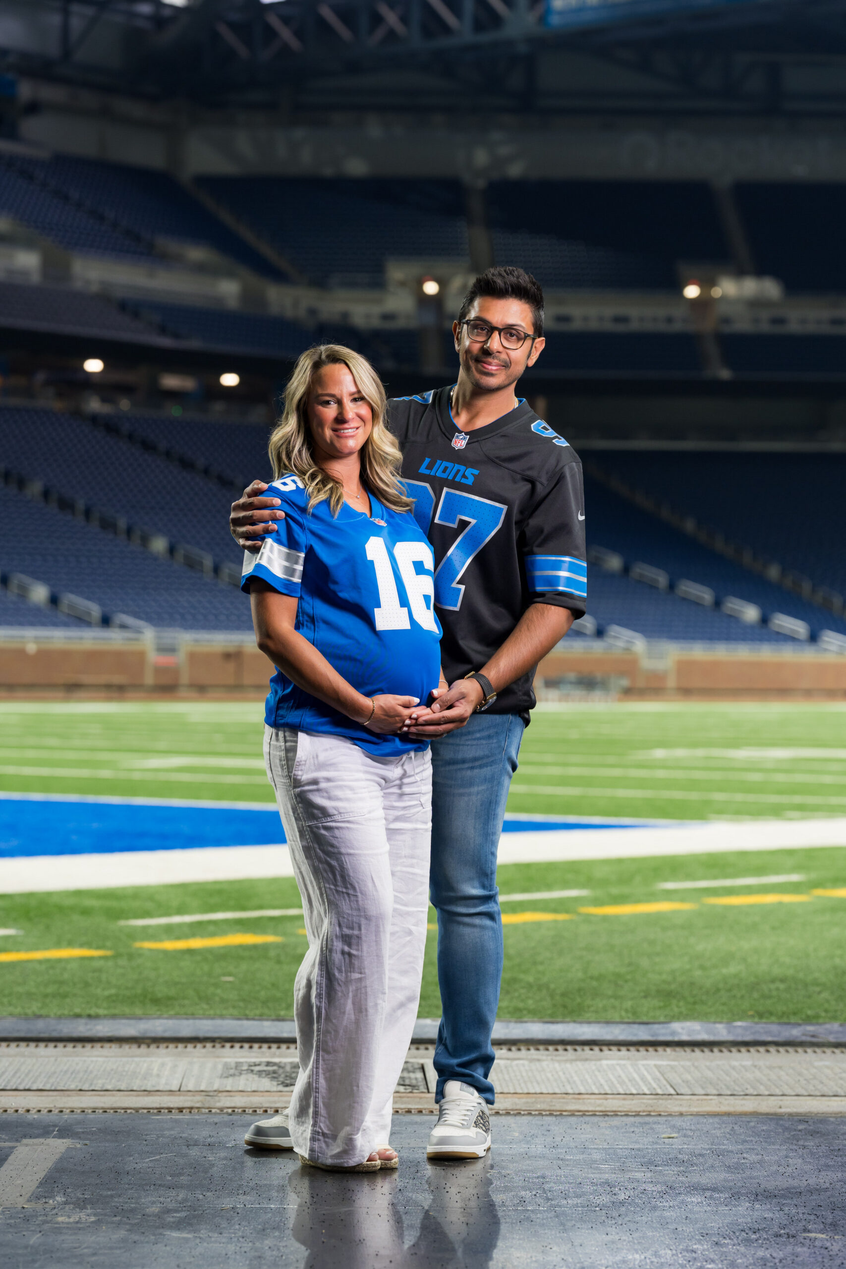 Maternity Session at Ford Field